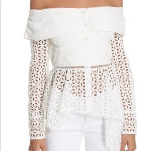 NWT Broderie Off the Shoulder Top
SELF-PORTRAIT